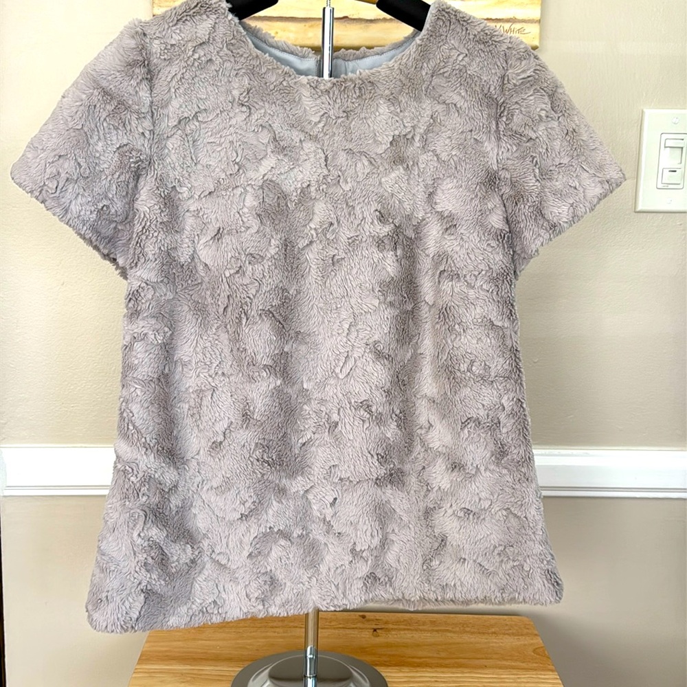 Leifsdottir Anthropologie faux fur Top